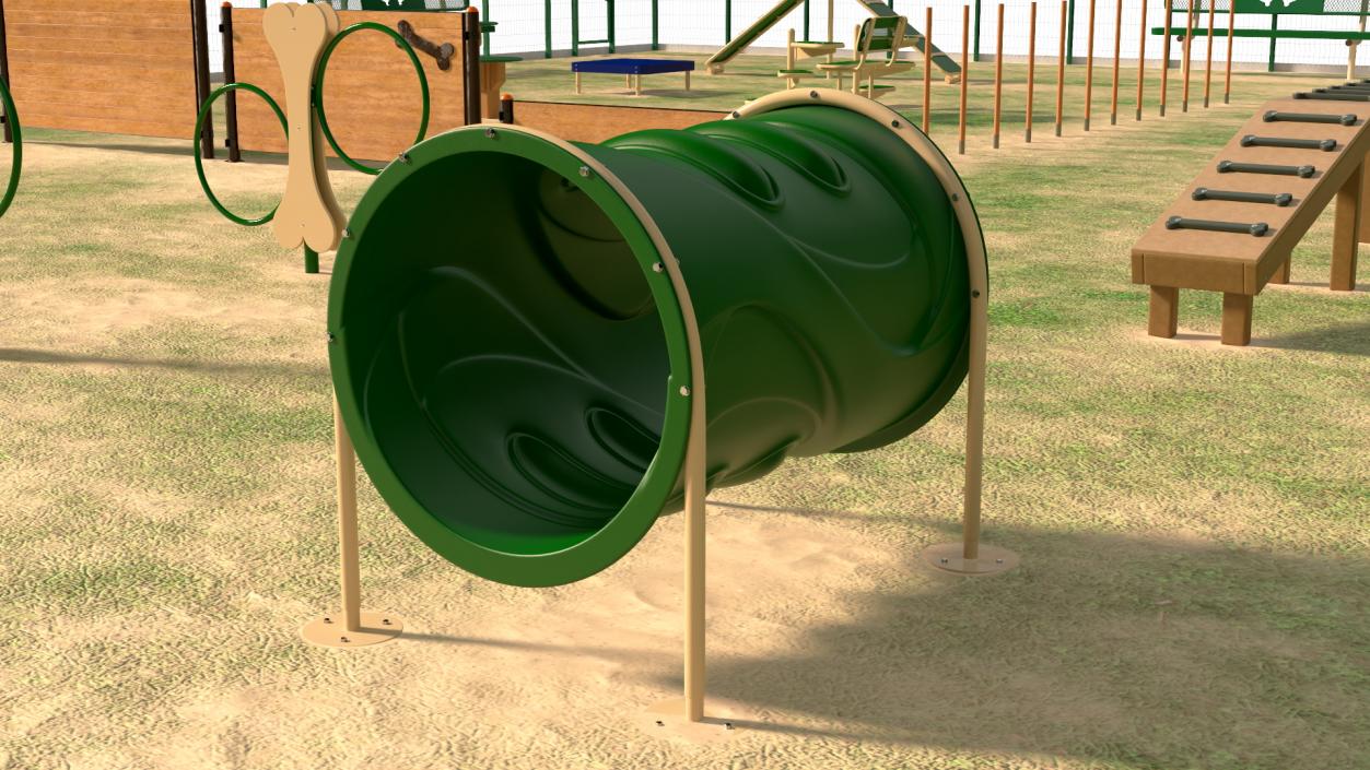 Dog Park Playground 3D model