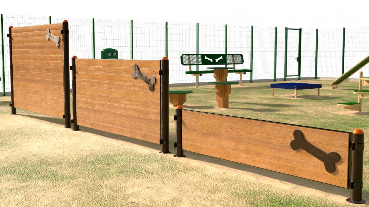 Dog Park Playground 3D model