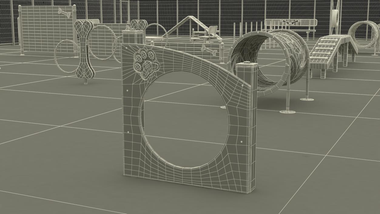 Dog Park Playground 3D model