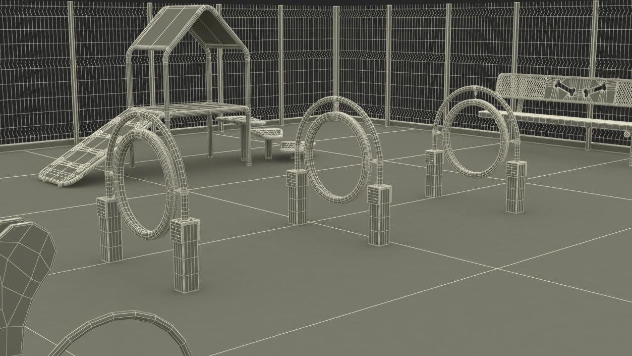 Dog Park Playground 3D model