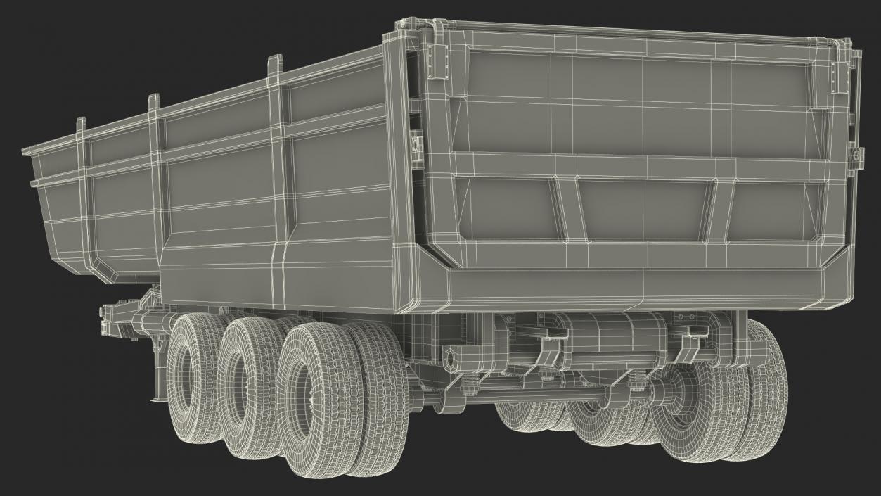 3D End Dump Trailer