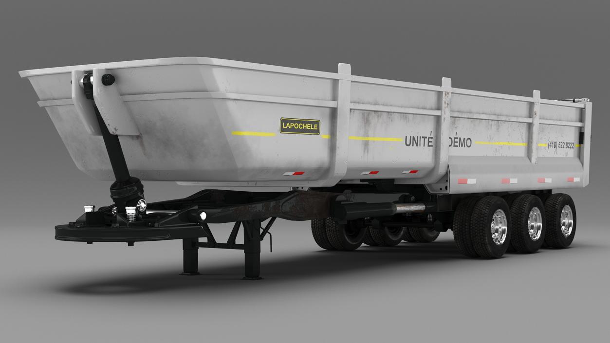 3D End Dump Trailer