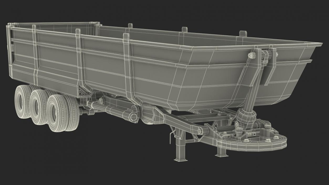 3D End Dump Trailer