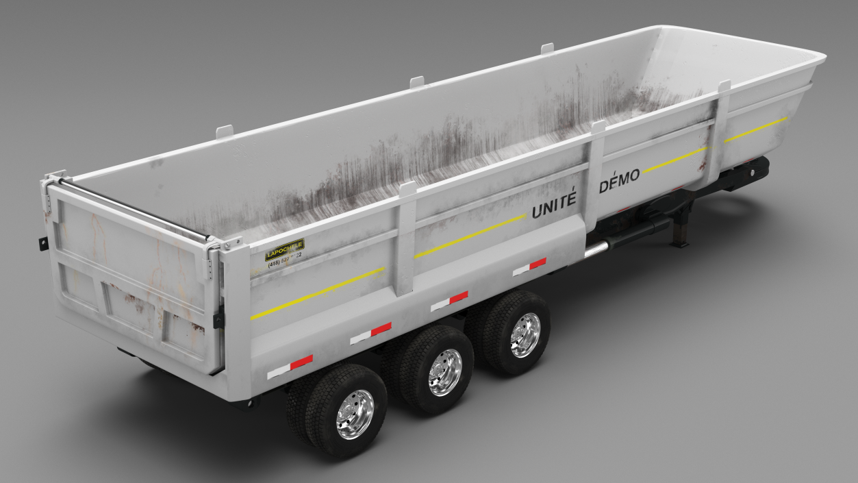 3D End Dump Trailer