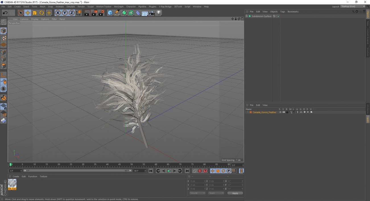 3D model Canada Goose Feather