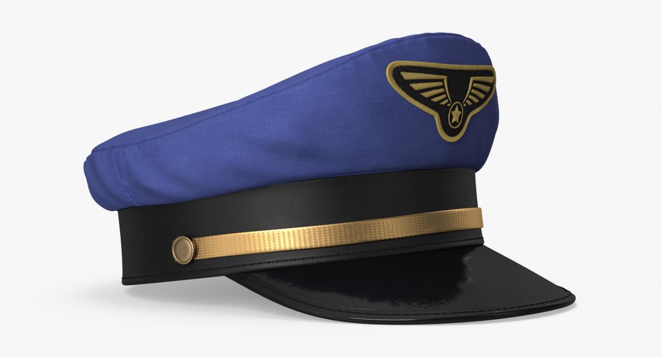 3D Pilot Hats Collection 4 model