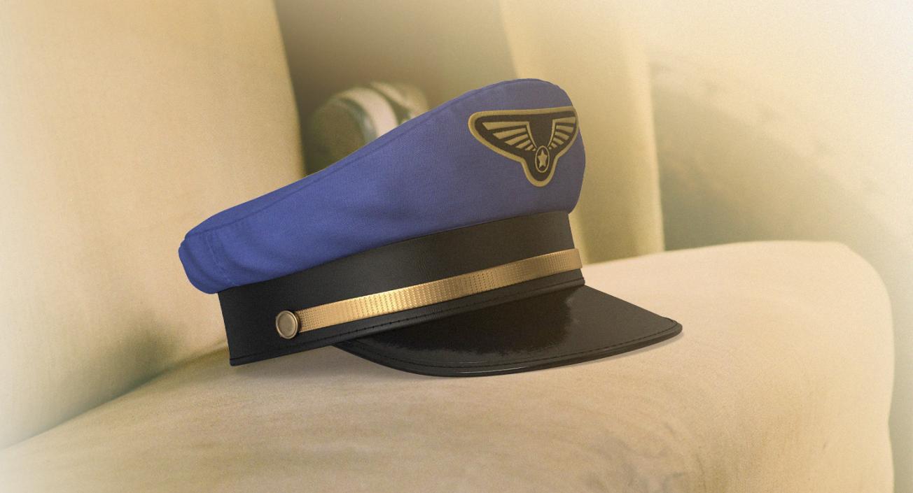 3D Pilot Hats Collection 4 model