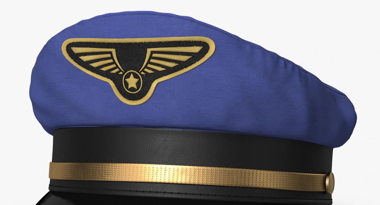 3D Pilot Hats Collection 4 model