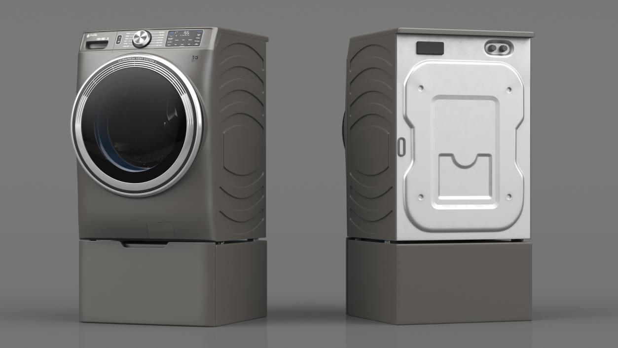 Washer Profile Grey 3D model