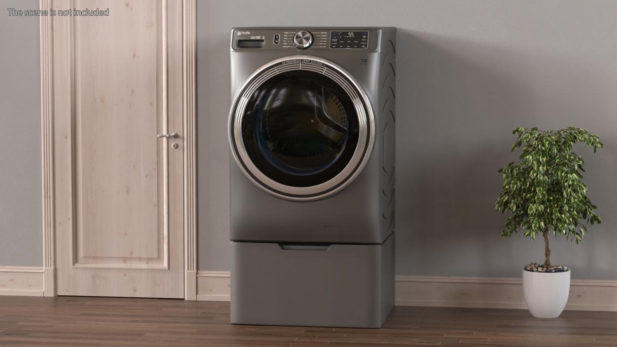 Washer Profile Grey 3D model