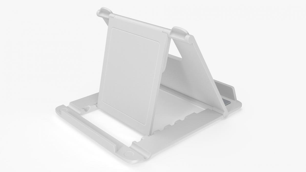 3D Desktop Phone Holder White