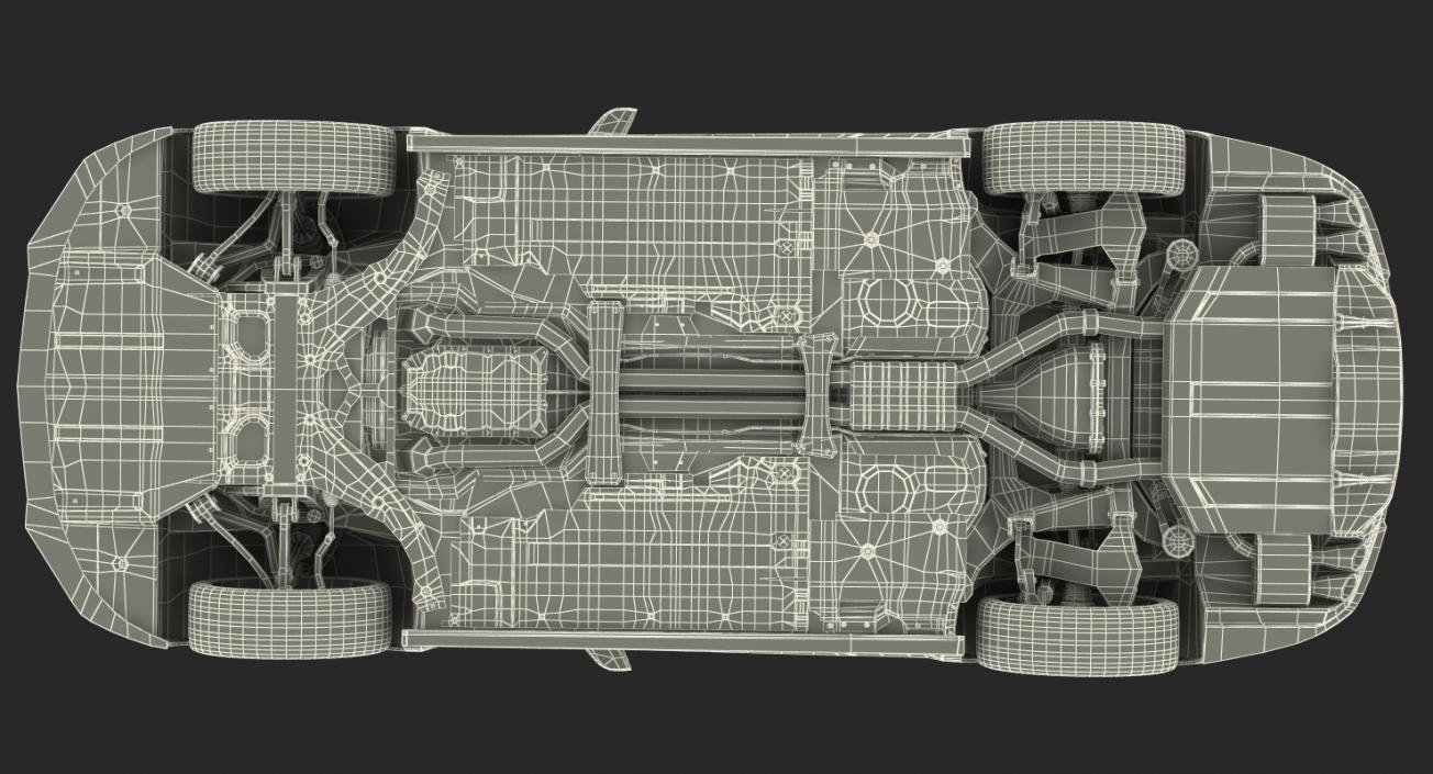 3D Ford Mustang 2018 Simple Interior model