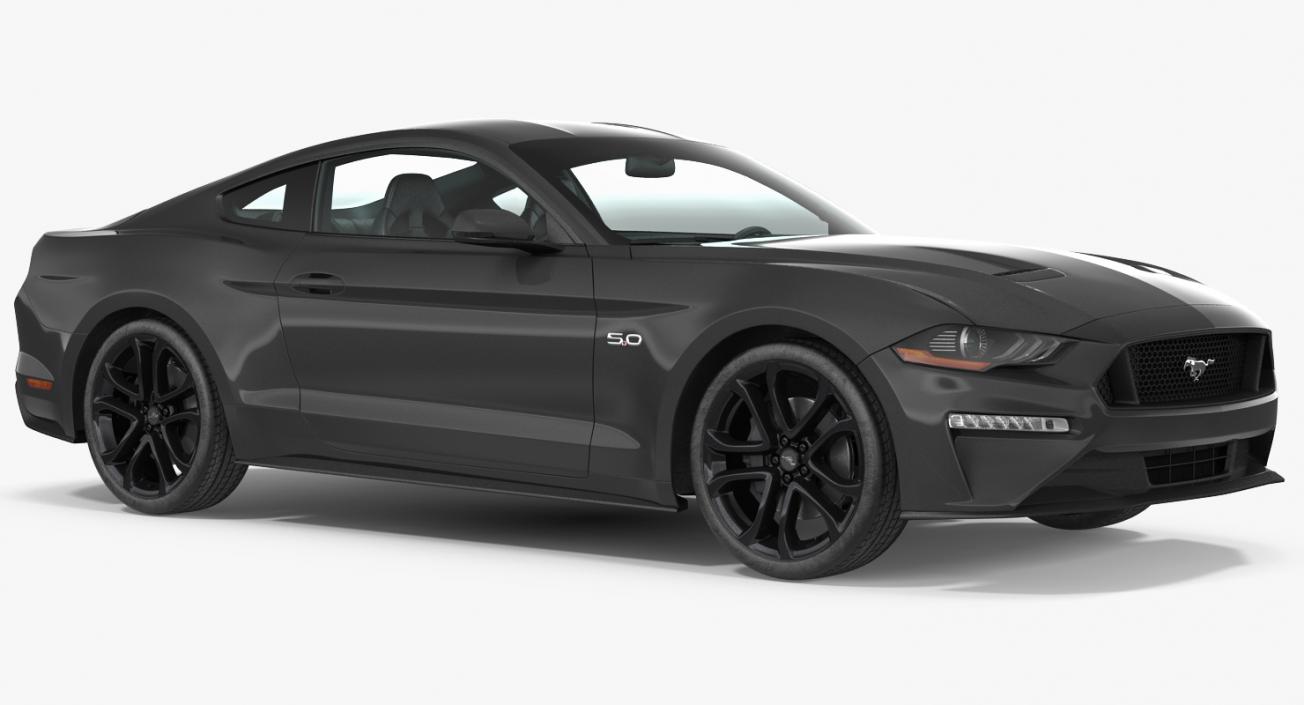 3D Ford Mustang 2018 Simple Interior model