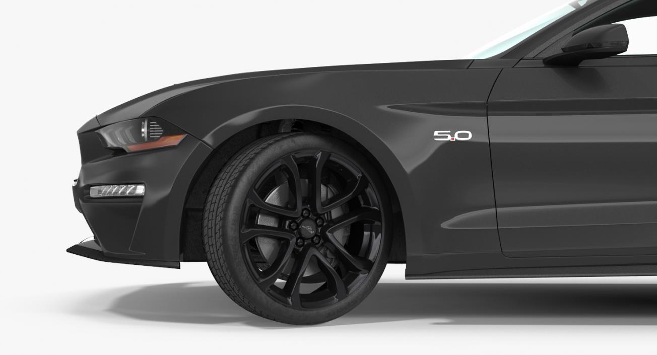 3D Ford Mustang 2018 Simple Interior model