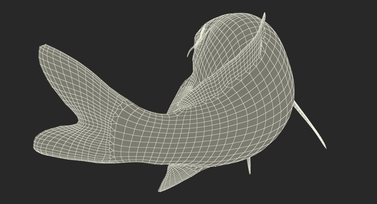 Harivake Koi Fish Rigged 3D model