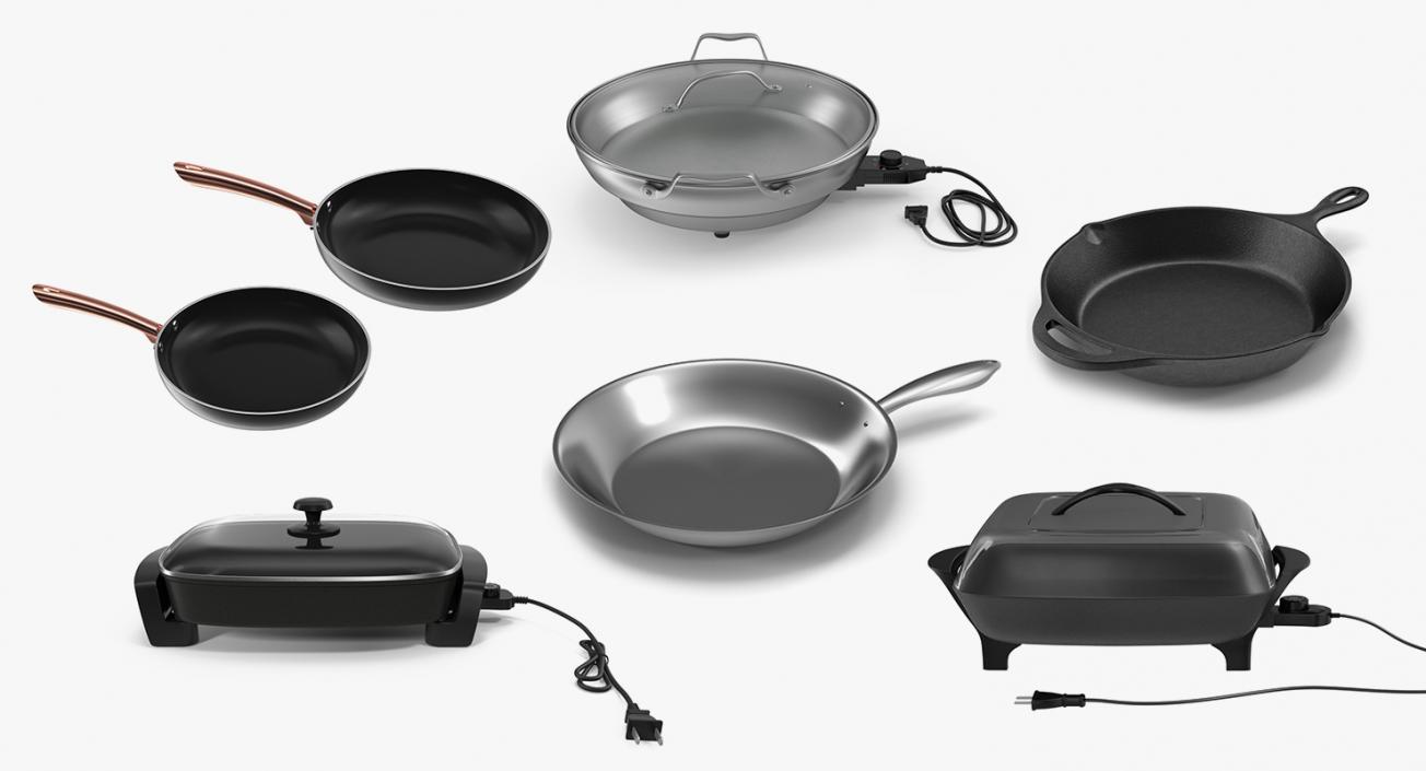 3D Skillets Collection 2