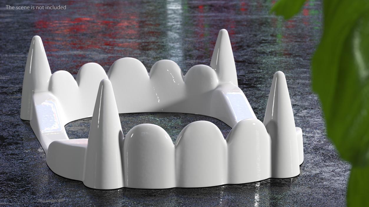 Vampire Teeth White 3D model