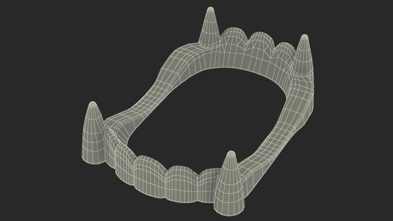 Vampire Teeth White 3D model