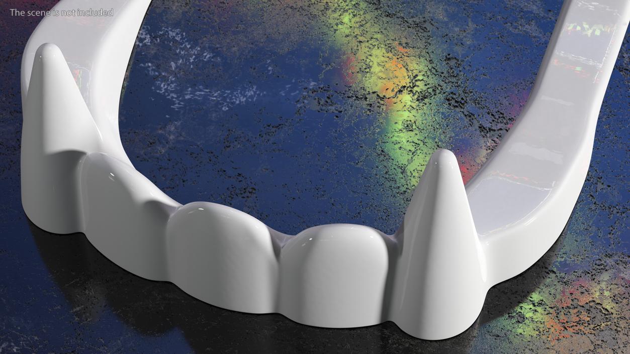 Vampire Teeth White 3D model