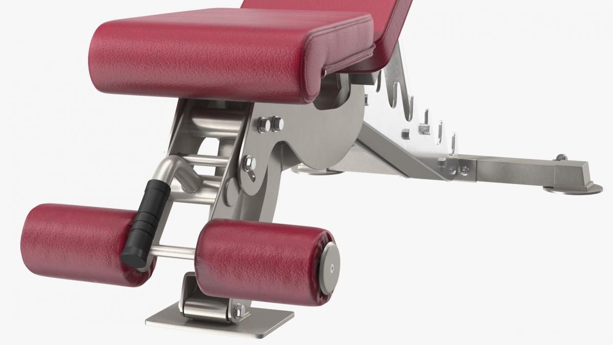 3D Adjustable Bench Press Red