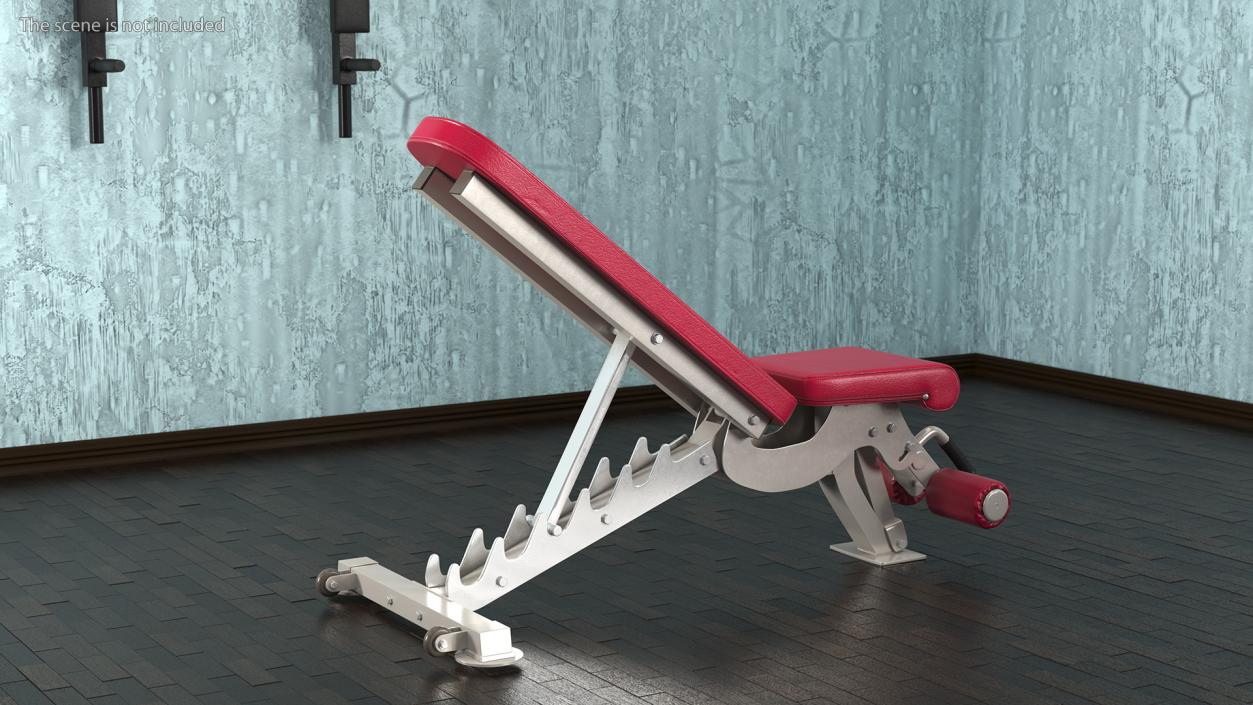 3D Adjustable Bench Press Red