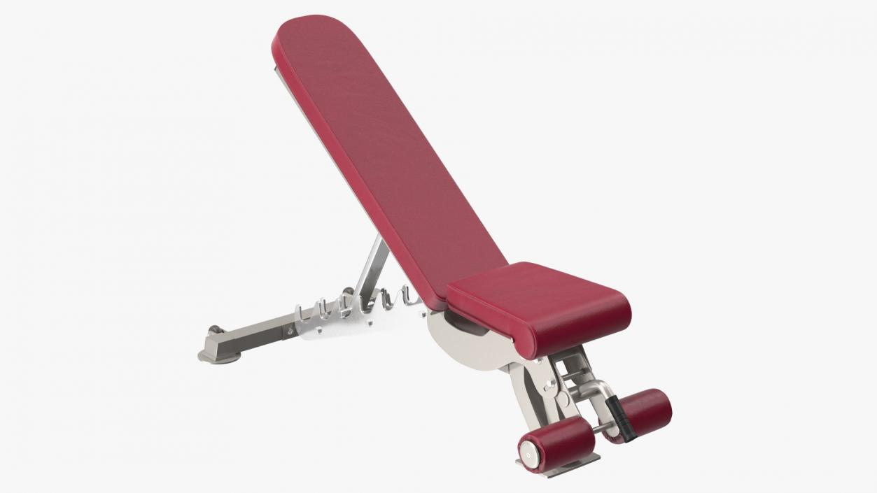 3D Adjustable Bench Press Red