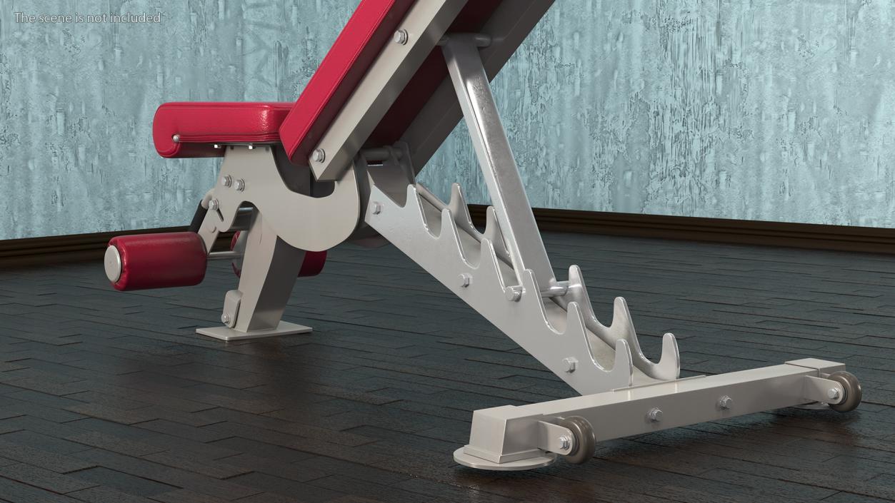 3D Adjustable Bench Press Red