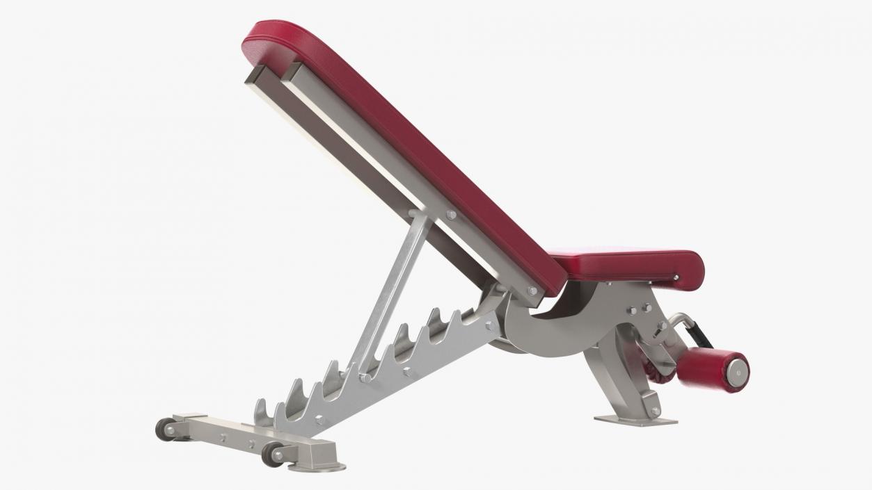 3D Adjustable Bench Press Red