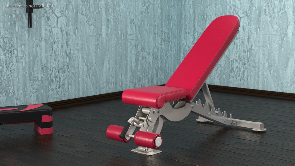 3D Adjustable Bench Press Red