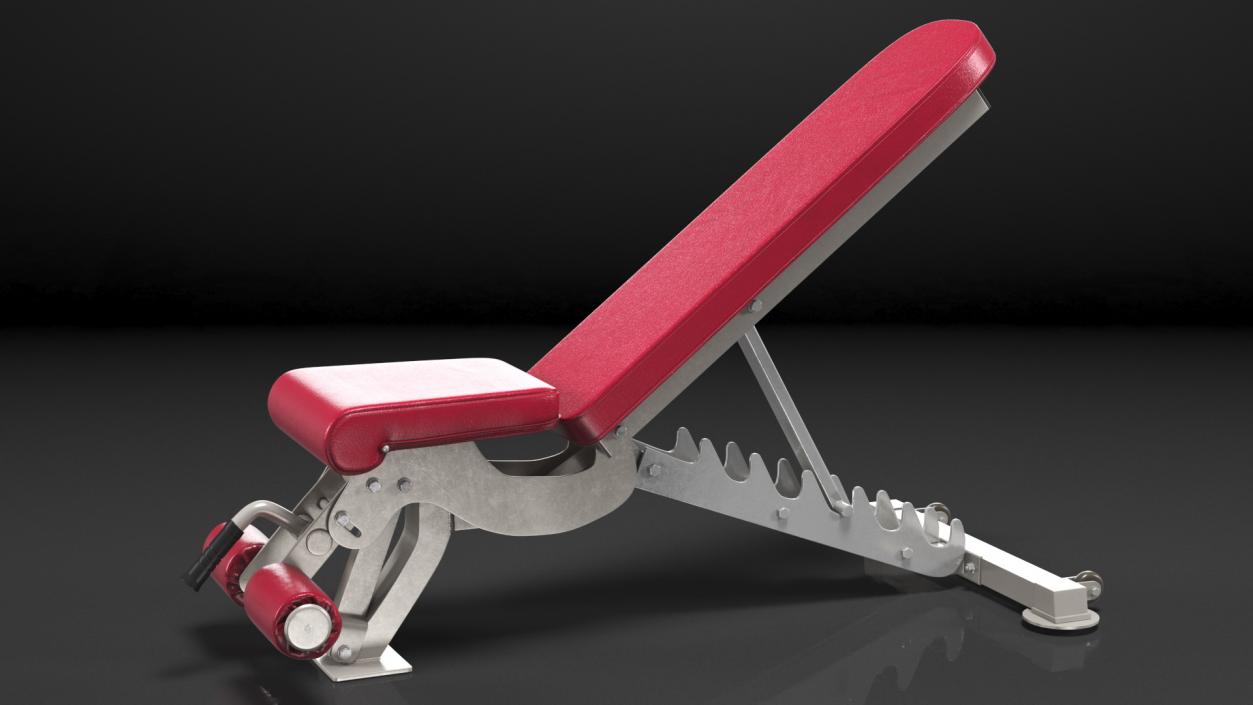 3D Adjustable Bench Press Red