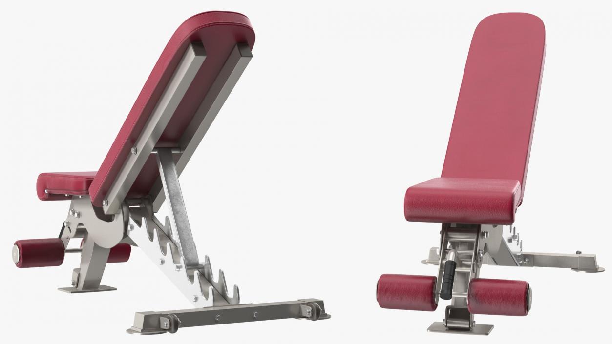 3D Adjustable Bench Press Red