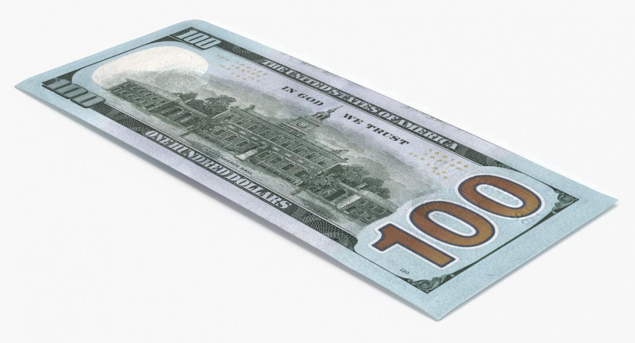 New 100 Dollar Bill 3D model