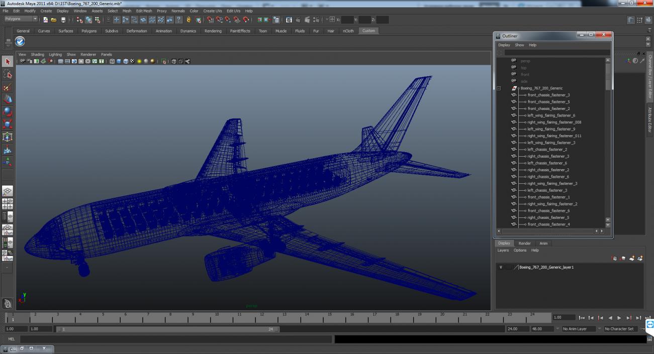 Boeing 767-200 Generic 3D