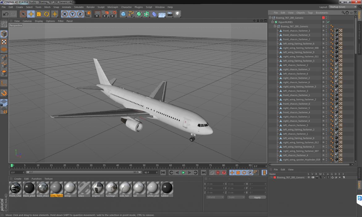 Boeing 767-200 Generic 3D