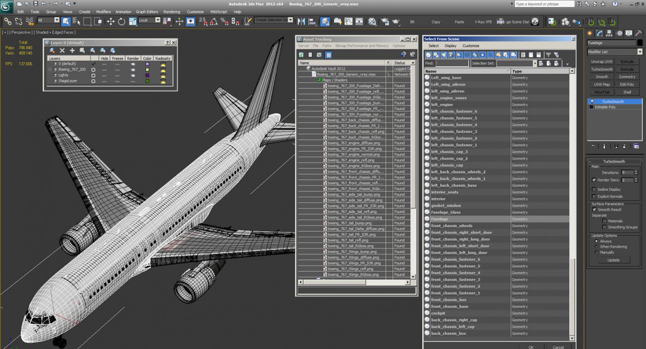 Boeing 767-200 Generic 3D