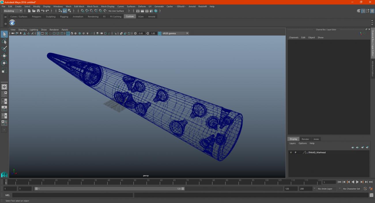 3D THAAD Warhead model