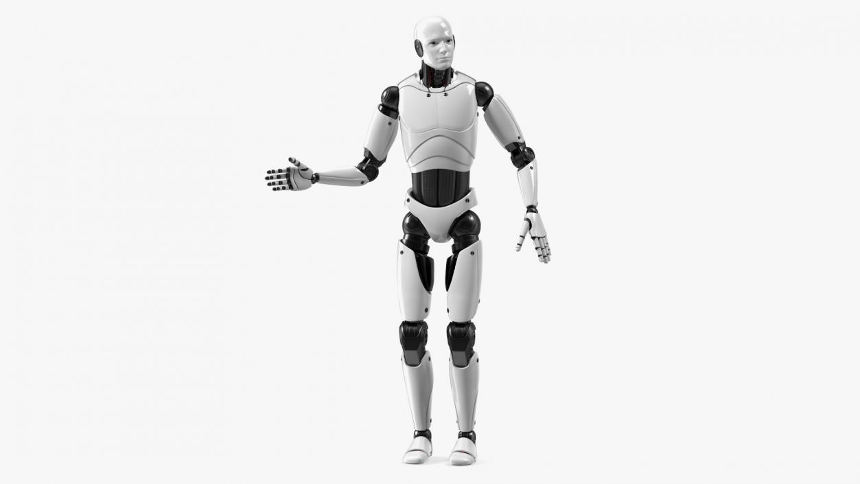 3D Male Cyborg Rigged model