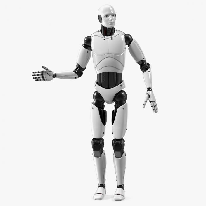 3D Male Cyborg Rigged model