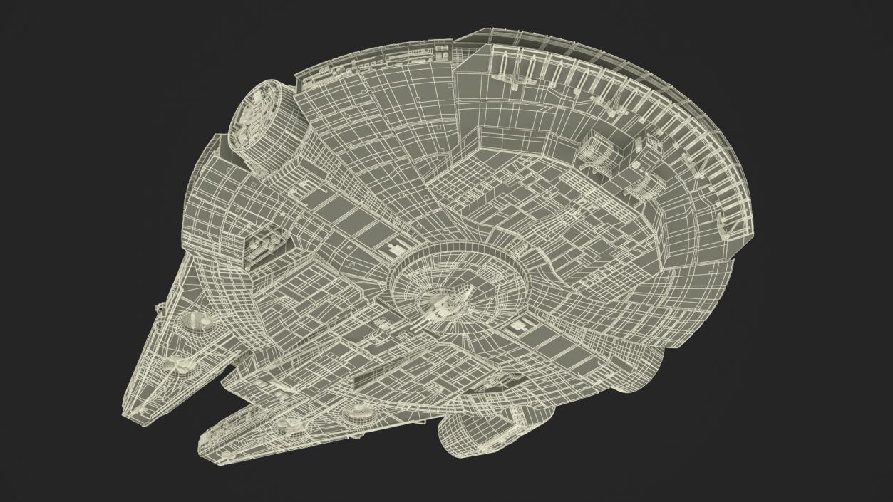 3D Millennium Falcon Simple Interior model