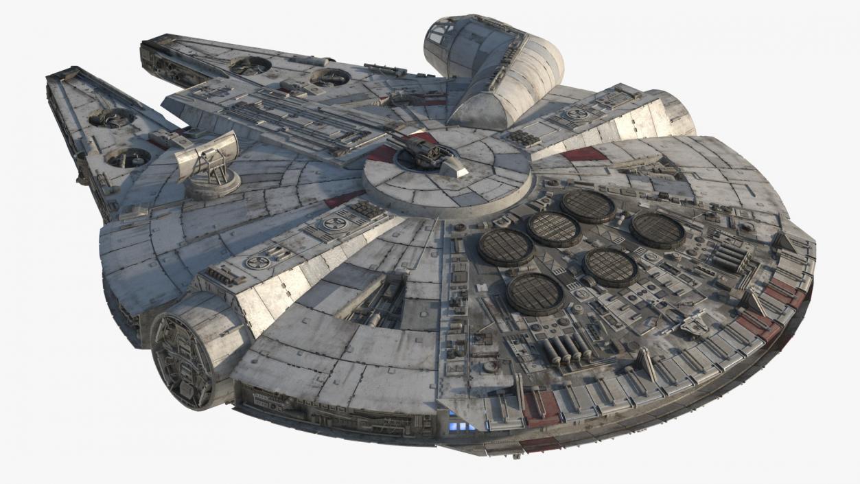 3D Millennium Falcon Simple Interior model