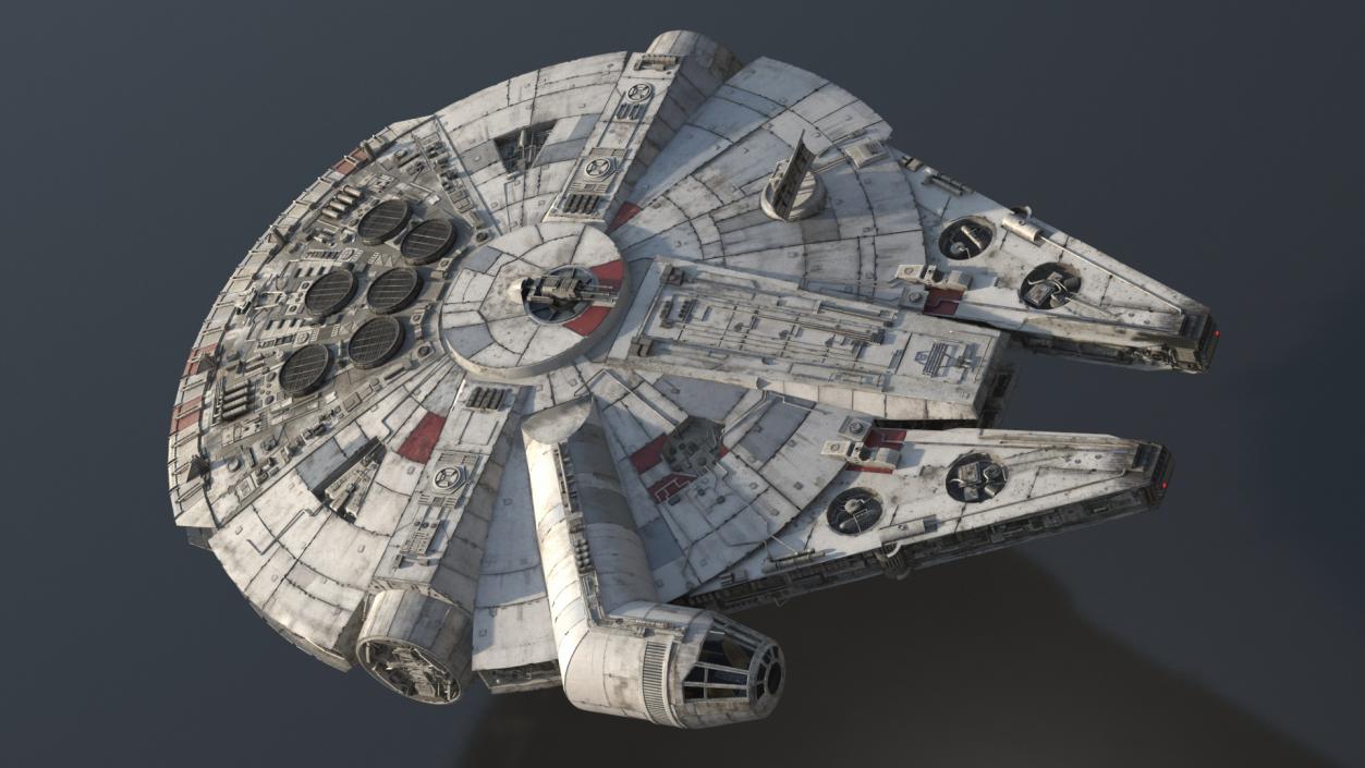 3D Millennium Falcon Simple Interior model