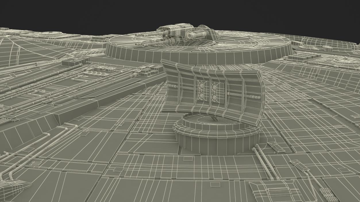 3D Millennium Falcon Simple Interior model