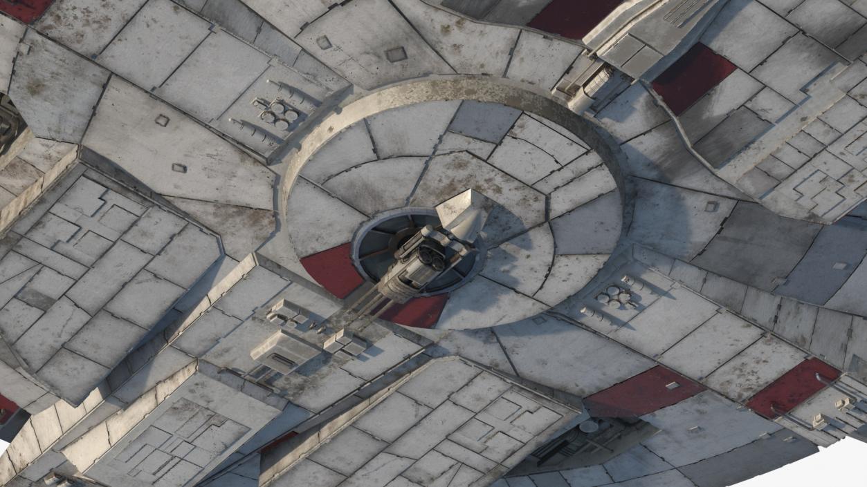 3D Millennium Falcon Simple Interior model