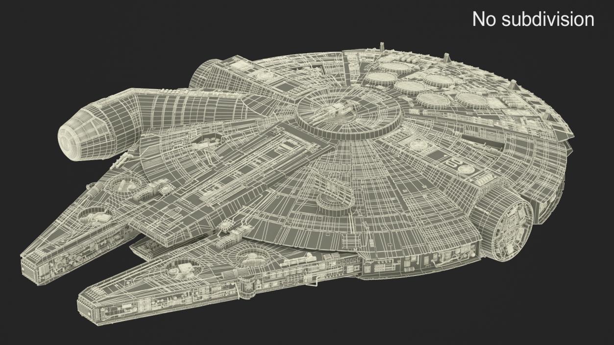 3D Millennium Falcon Simple Interior model