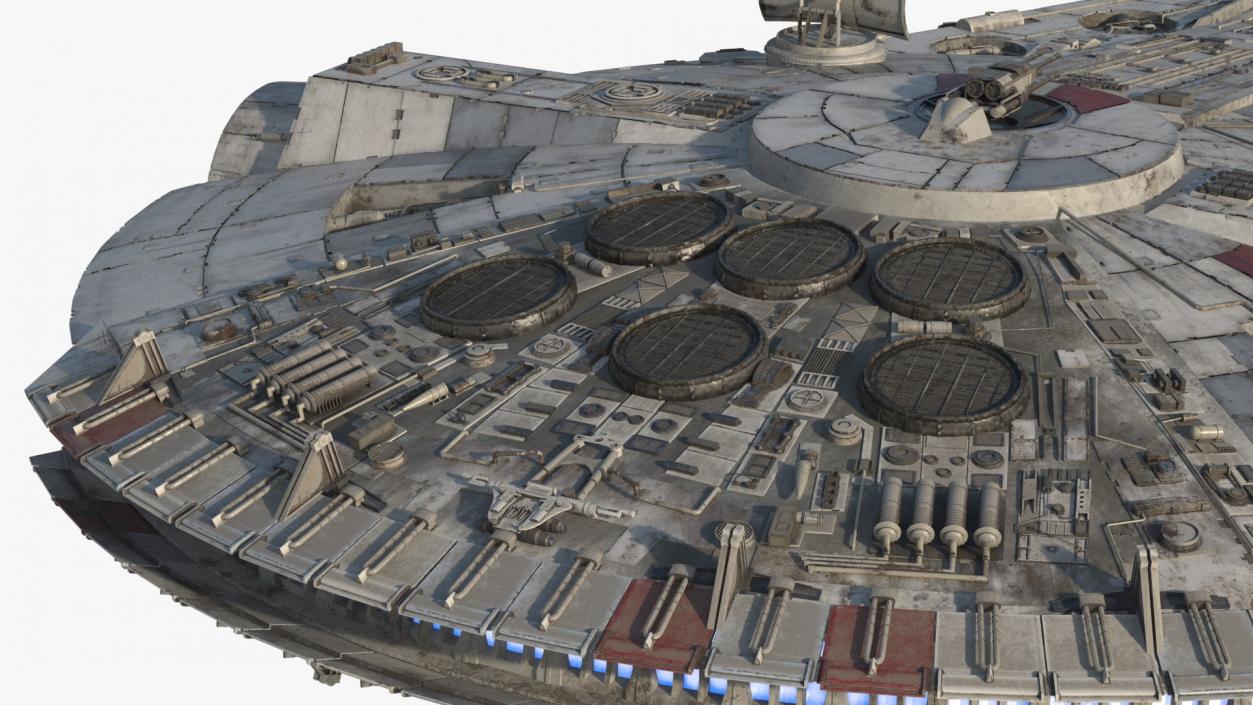 3D Millennium Falcon Simple Interior model