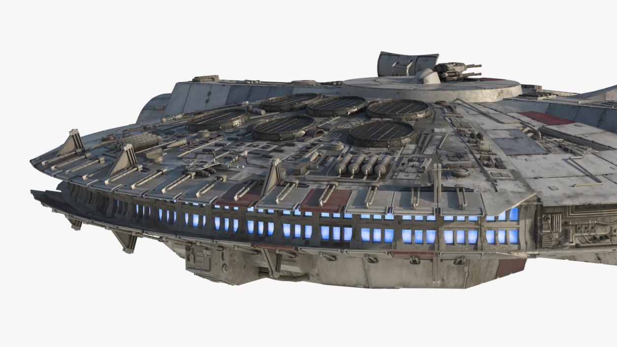 3D Millennium Falcon Simple Interior model