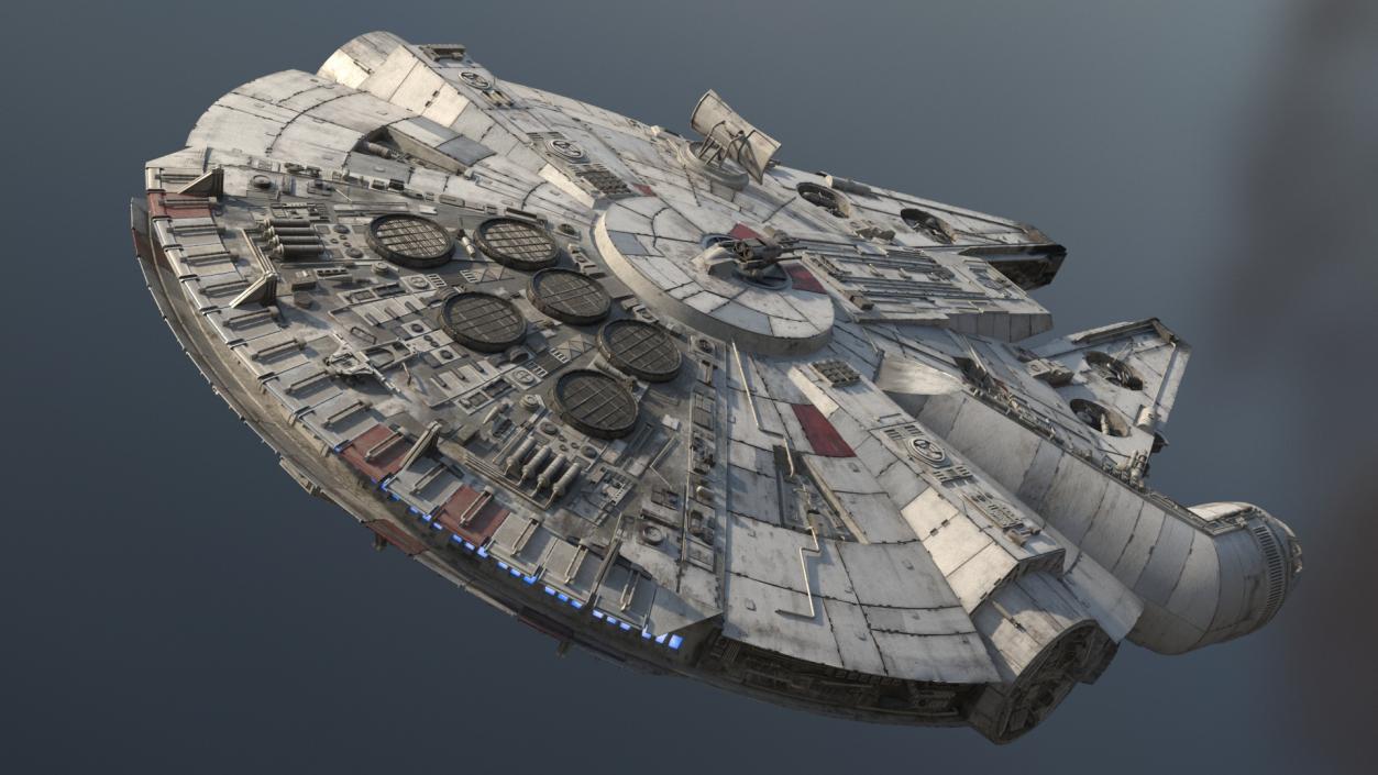 3D Millennium Falcon Simple Interior model