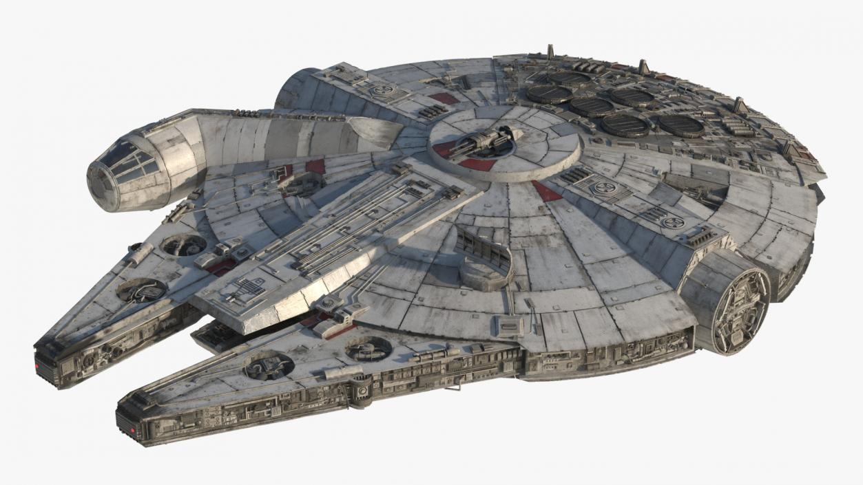 3D Millennium Falcon Simple Interior model