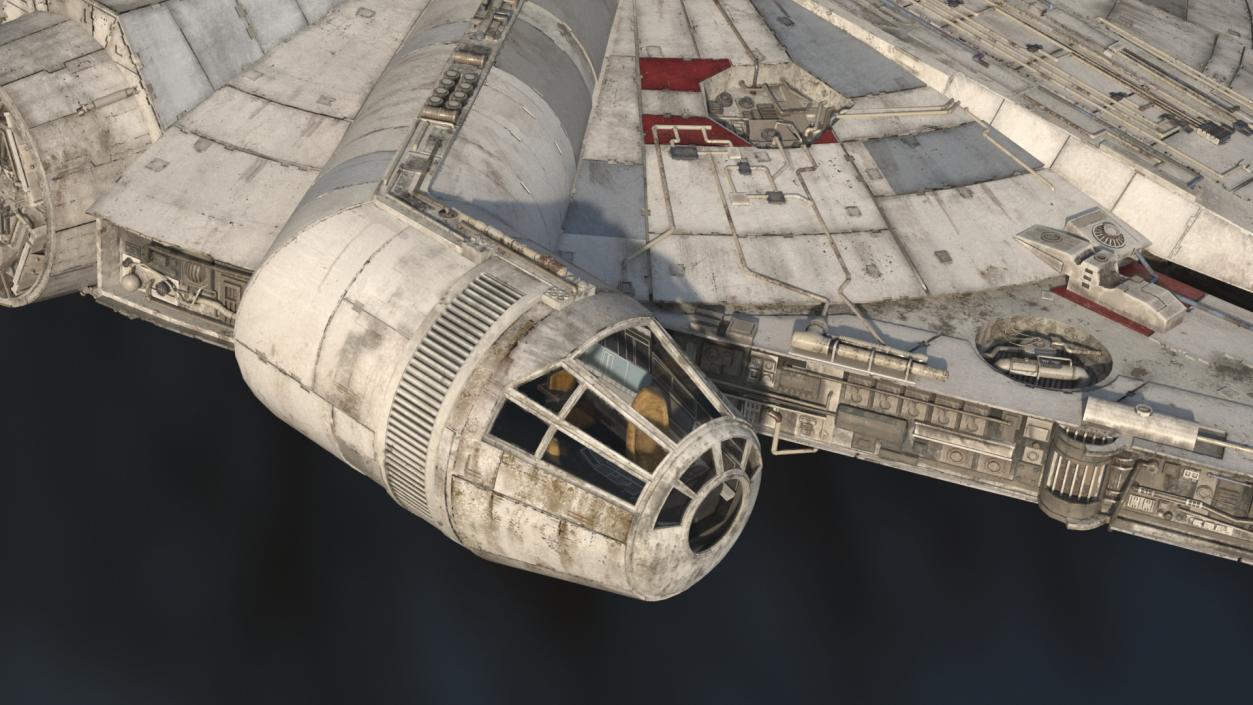 3D Millennium Falcon Simple Interior model