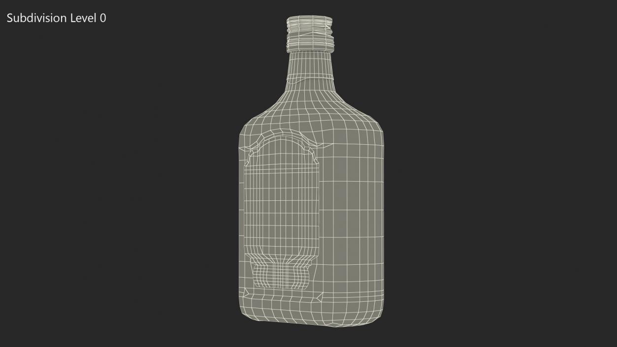 3D Stroh 60 Austrian Rum Bottle model